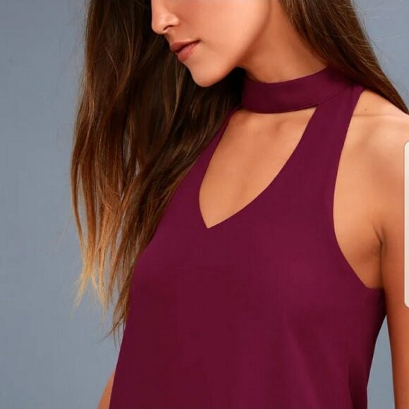 LULUS GROOVE THING SWING‎ DRESS MOCK NECK IN MAGENTA Small - Picture 5 of 12